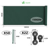 Brise vue occultant en HDPE 150g/m² 1x10m avec attaches de fixation vert - vounat.shop