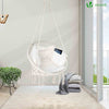 Fauteuil suspendu avec coussin beige - vounat.shop