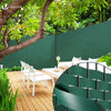 Kit de lamelles occultantes PVC brise vue 75m x 4.7cm avec 150 clips Vert - vounat.shop