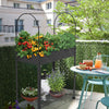Potager sureleve avec bache PVC 80.5x130x43cm noir - vounat.shop