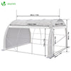 Serre de jardin Toute Saison 9m2 avec portes laterales - vounat.shop