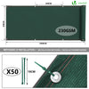 Brise vue occultant en HDPE 230g/m² 1x10m avec attaches de fixation vert - vounat.shop