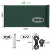 Brise vue occultant en HDPE 150g/m² 1.5x10m avec attaches de fixation vert - vounat.shop