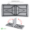 Table de camping pique nique pliable 180cm HDPE blanc - vounat.shop