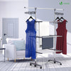 Sechoir a linge inox etendoir robuste ailes pliables 3 niveaux - vounat.shop