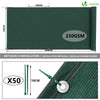 Brise vue occultant en HDPE 230g/m² 1.8x10m avec attaches de fixation vert - vounat.shop