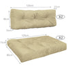 Lot de 4 Coussins pour palettes en bois beige - vounat.shop