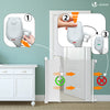 Barriere de securite retractable enfant 180cm blanc - vounat.shop