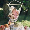 Chaise suspendue hamac avec 2 oreillers Beige - vounat.shop
