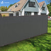 Brise vue occultant en HDPE 230g/m² 1.5x10m avec attaches de fixation gris - vounat.shop