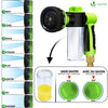 Tuyau d’Arrosage Extensible 30m avec Récipient Savon et accessoires noir - vounat.shop