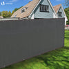 Brise vue occultant en HDPE 230g/m² 1.8x10m avec attaches de fixation gris - vounat.shop