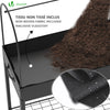 Potager sureleve avec bache PVC 80.5x130x43cm noir - vounat.shop