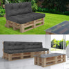 Lot de 4 Coussins pour palettes en bois gris - vounat.shop