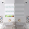Store enrouleur jour nuit double 45x150cm Blanc - vounat.shop