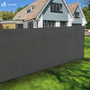 Brise vue occultant en HDPE 150g/m² 1.5x10m avec attaches de fixation gris - vounat.shop
