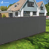 Brise vue occultant en HDPE 230g/m² 1x10m avec attaches de fixation gris - vounat.shop