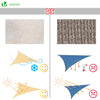 Voile d ombrage Triangle HDPE avec 19 pcs kit de montage - vounat.shop