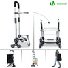 Chariot de courses pliable monte escalier aluminium avec sac isotherme noir - vounat.shop