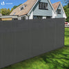 Brise vue occultant en HDPE 150g/m² 1.8x10m avec attaches de fixation gris - vounat.shop