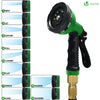 Tuyau d’Arrosage Extensible 15m Renforce 2500D avec Accessoires noir - vounat.shop