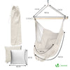 Chaise suspendue hamac avec 2 oreillers Beige - vounat.shop