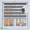 Lot de 2 Store enrouleur jour nuit double 90x150cm Gris - vounat.shop