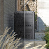Composteur de jardin 300L Qualité Supérieure pour Jardin Déchets Imitation Style bois noir - vounat.shop