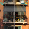 Auvent retractable manuel sans percage 250cm Gris - vounat.shop