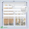 Lot de 2 Store enrouleur jour nuit double 90x150cm Blanc - vounat.shop