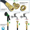 Tuyau d’Arrosage Extensible 30m Renforce 2500D avec Accessoires noir - vounat.shop