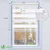 Lot de 2 Store enrouleur jour nuit double 45x150cm Blanc - vounat.shop