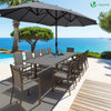 Parasol Jardin Double Aluminium 270 x 460 cm - vounat.shop