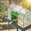 Potager sureleve avec bache PVC 80.5x130x43cm noir - vounat.shop