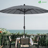 Parasol inclinable 270cm Shanghai avec housse de protection gris - vounat.shop