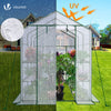 Serre de jardin avec etageres et bache PE renforcee 135g/m2 143x215x195cm - vounat.shop