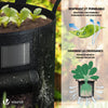 Lot 3 sacs de plantation non tisse avec fenetre velcro et poignee 43L Noir - vounat.shop