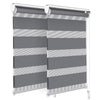 Lot de 2 Store enrouleur jour nuit double 50x150cm Gris - vounat.shop