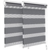 Lot de 2 Store enrouleur jour nuit double 55x150cm Gris - vounat.shop
