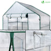 Serre de jardin avec etageres et bache PE renforcee 135g/m2 143x73x195cm - vounat.shop