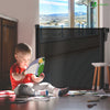Barriere de securite retractable enfant 180cm noir - vounat.shop