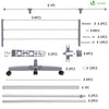 Sechoir a linge inox etendoir robuste ailes pliables 3 niveaux - vounat.shop