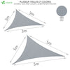 Voile d’ombrage Triangle Imperméable Polyester avec Corde 3x3x3m Gris - vounat.shop