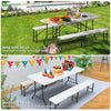 Table de camping pique nique pliable 180cm HDPE blanc - vounat.shop