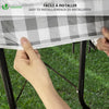 Lot 3 nappes de table et banc en PVC Vinyle style ceramique - vounat.shop