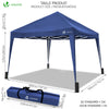 Tonnelle de jardin 3x3m pliable Bleu avec sac de transport - vounat.shop