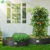 Lot de 3 sacs de plantation non tisse 200L avec poignee Noir - vounat.shop