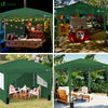 Tonnelle de Jardin 3x3m Pliable avec portes et fenêtres Vert - vounat.shop