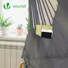 Chaise suspendue hamac avec 2 oreillers Gris - vounat.shop