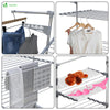 Sechoir a linge etendoir ailes pliables 4 niveaux avec maille - vounat.shop